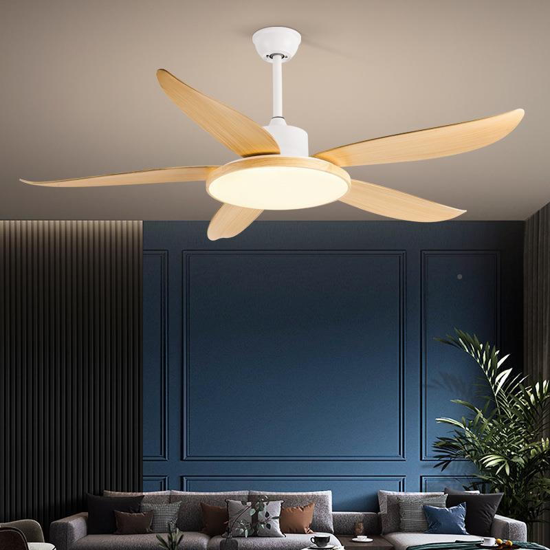 北欧风扇餐厅吊灯客厅卧室吊扇大尺寸风带扇扇吊灯可定制1灯10V
