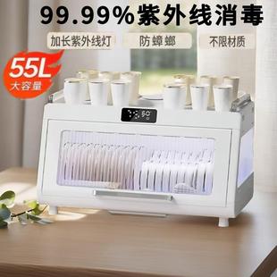 全封闭防虫防蟑螂 消毒碗柜家用小型厨房碗碟收纳架沥水烘干台式