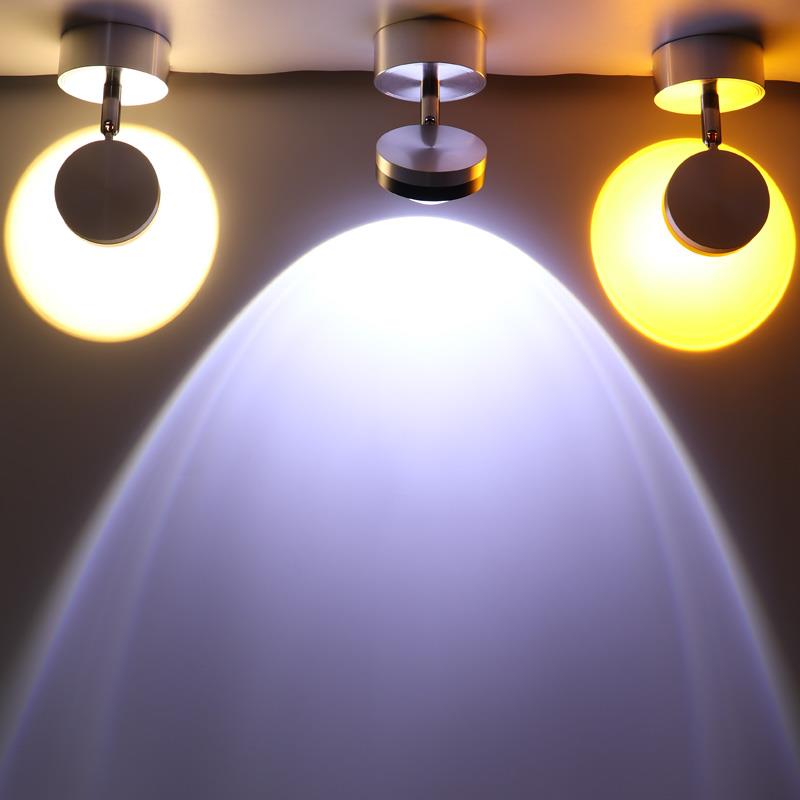 明装射灯3W家用客厅沙发背景灯 吧台吸顶嵌入式酒吧射灯led天花灯