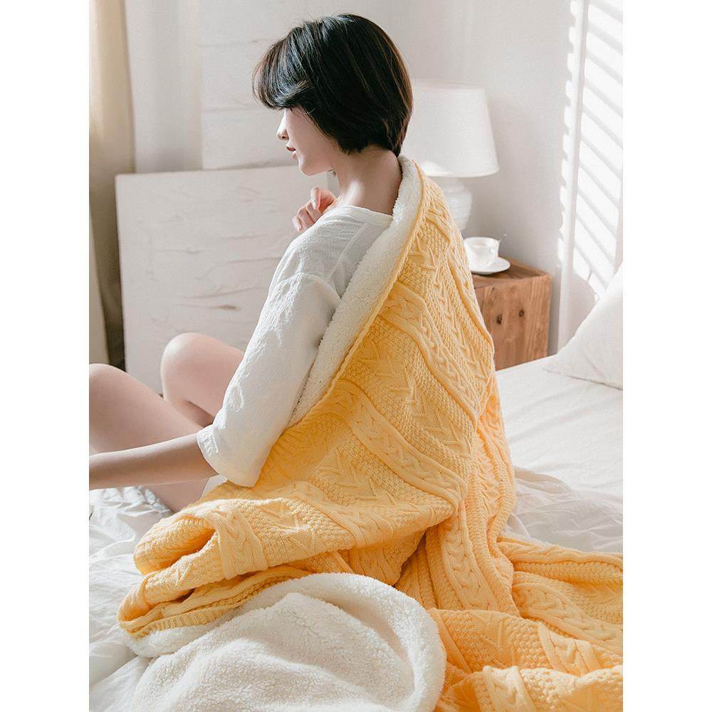 冬季毛毯加毛绒羊毛针织流苏毛毯加厚双层沙发绒毛羊绒盖毯,床上用品,休闲毯/毛毯/绒毯,淘宝优惠券,粉丝福利购,淘宝优惠卷