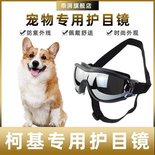 柯基专用墨镜小型犬骑行防风紫外线宠物镜狗护目镜宠物配饰
