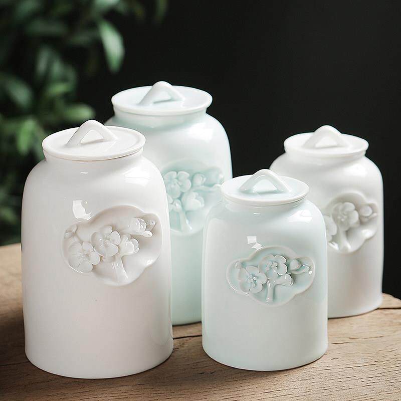 创意陶瓷茶叶罐子储藏密封罐家用红绿茶普洱铁观音茶叶礼盒包装罐