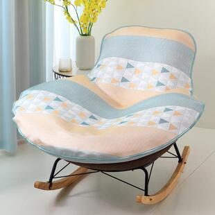 摇椅替换套罩盖布坐垫冰丝夏季懒人躺椅垫龙虾椅防滑摇椅垫椅套