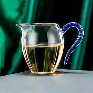 禾器公道杯玻璃耐热和器茶海功夫茶具配件高档公杯分茶器怡然炫彩