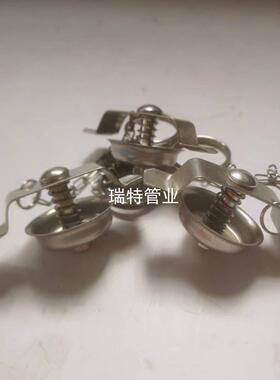 不锈钢304羊角快速接头专用防尘盖阻流塞DN40 槽罐车接头闷板