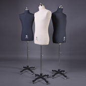 红邦人台立体裁剪男国标立裁人台服装 设计半身打板可插针试衣模特