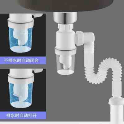 厨房下水道管子洗菜盆水下水管配件单软管面盆脸盆排水管
