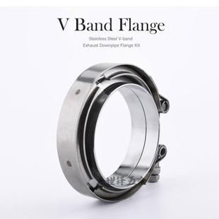 排气管抱箍配子母法兰Vband 不锈钢V型卡箍改装 Clamp涡轮卡扣现货