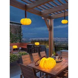 户外园南件瓜摆落地灯别墅露台庭院防水阳台装花饰露CM-南瓜营草