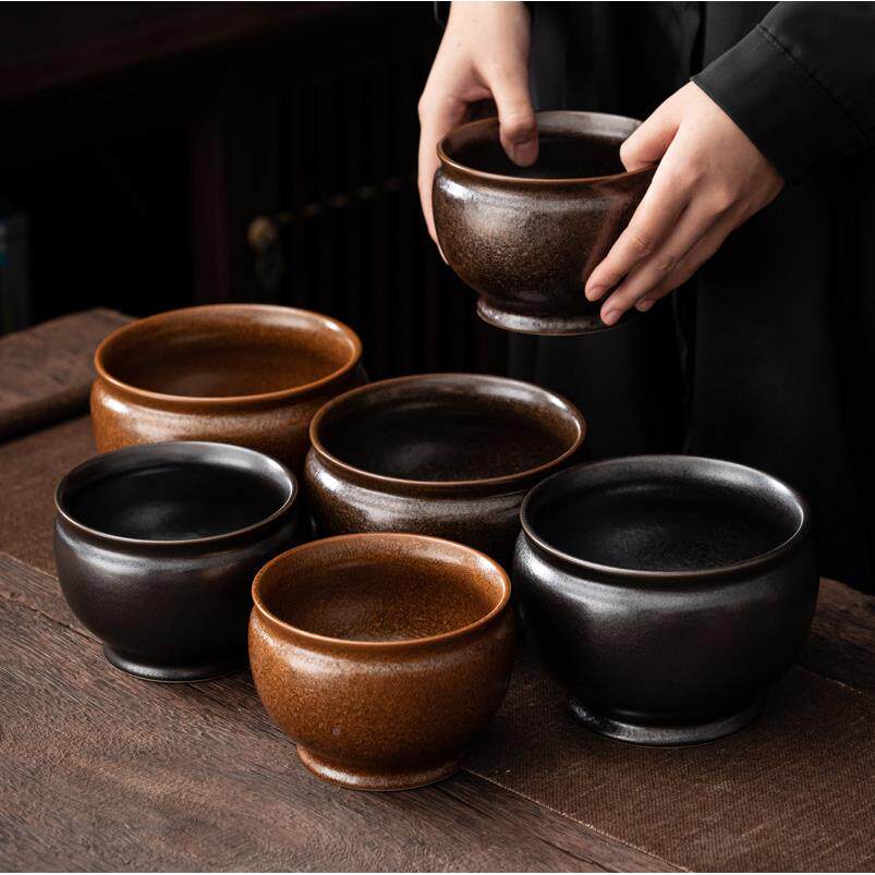 罐瓷茶陶渣茶家用大小建筑水杯洗笔洗功夫茶具水碗洗茶碗废洗gt38