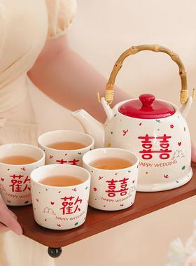 结订婚闺新婚婚礼物送新人蜜YAQ小众高级感实用杯茶具水壶子礼盒