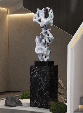 轻塑奢艺术雕太湖石大假DS-2023-落地摆件酒店大堂前台山新中式别