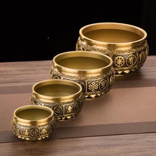 香香炉纯铜家用室内铜鼎炉招财铜进宝纯黄PMW香炉碗上香供佛供奉