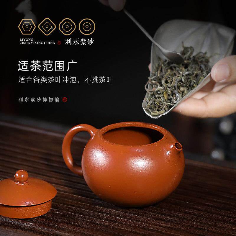 百年利手永宜兴原矿西施·季紫砂夫壶泡茶壶纯全泥工茶壶功茶具小
