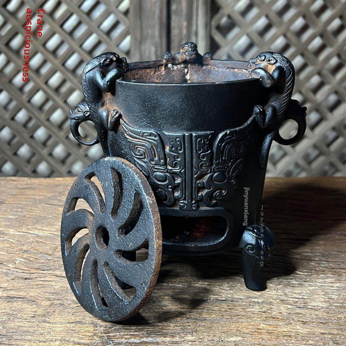 铸铁UDD家用煮茶炉茶室碳温炉小号携便露营随身木炭炉酒精酒木炉,餐饮具,煮茶炉,淘宝优惠券,粉丝福利购,淘宝优惠卷