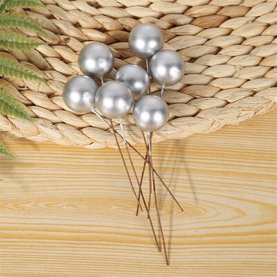 现货100pcs Artifial Berries  Sier Red Cherry Sta Mii