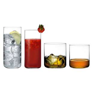 土耳其NUDE进口Finesse水杯轻薄威士忌杯水晶玻璃烈酒杯光身简约