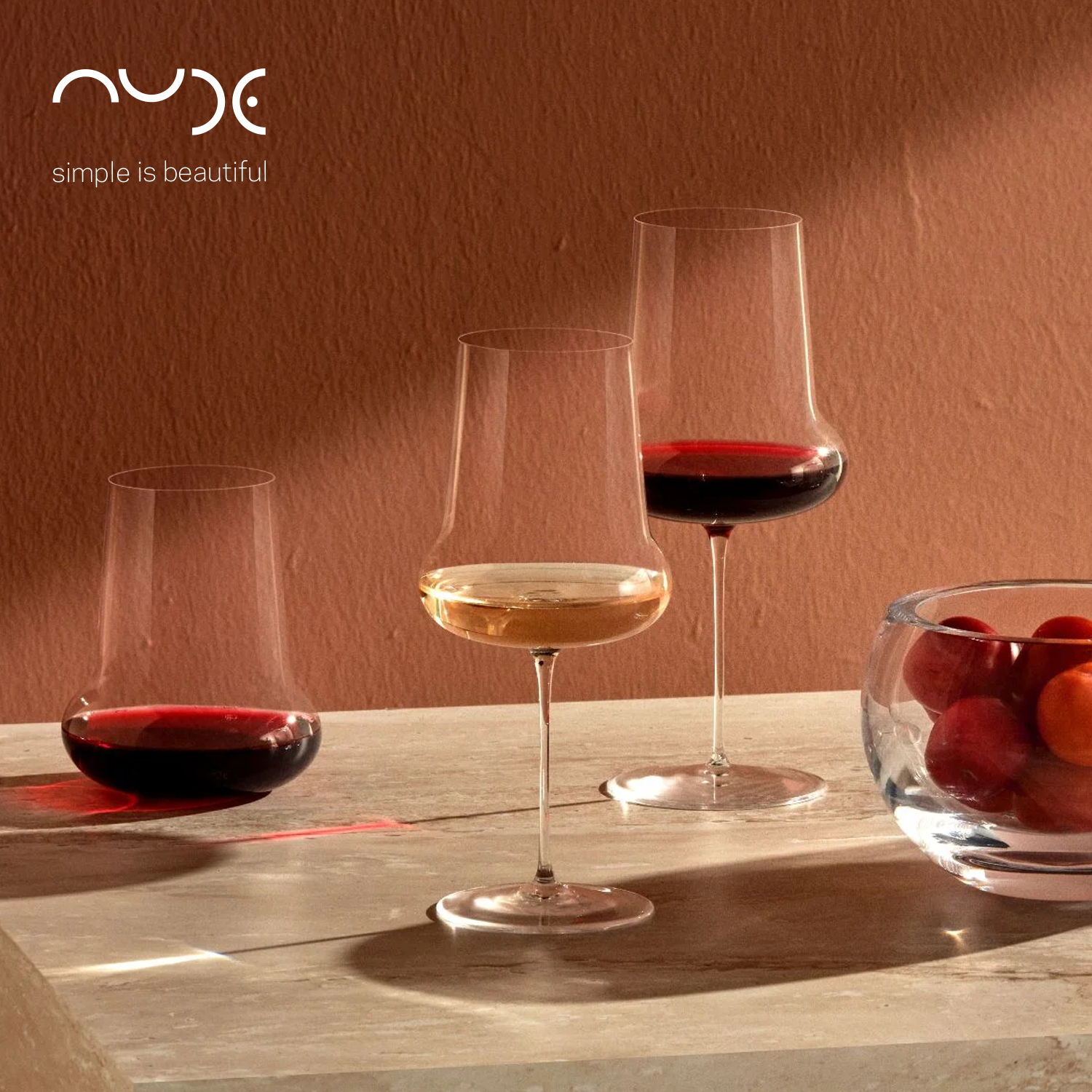 努德进口手工超轻越薄高脚红酒杯
