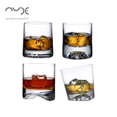 NUDE努德进口威士忌酒杯水晶玻璃刻花洋酒杯高档古典洋酒杯子手工