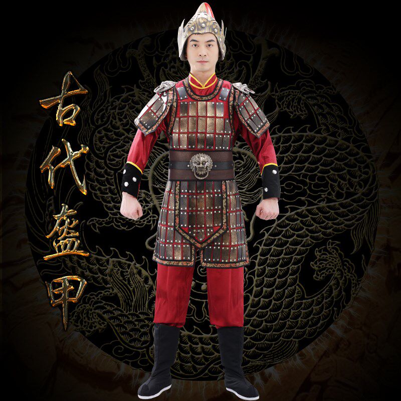 速发军士将男盔国服装主题服装金民族服装/舞台装