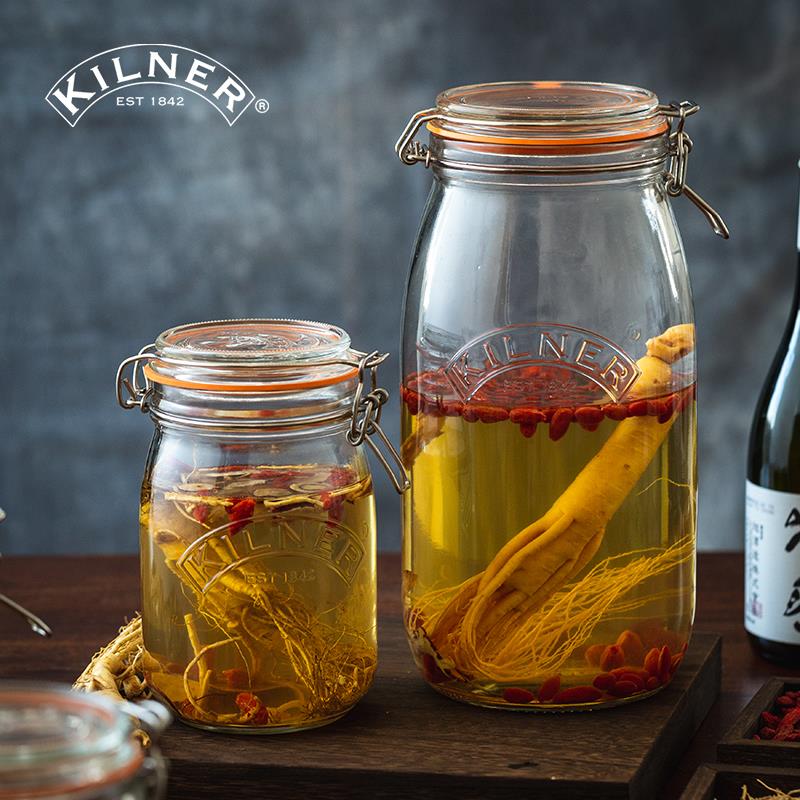 泡酒专用酒瓶kilner食品级储存人参药材容器家用酒坛子玻璃密封罐