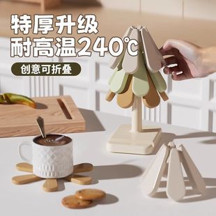 硅胶隔热垫餐垫家用耐高温防烫砂锅专用锅垫碗垫杯垫高级感餐桌垫