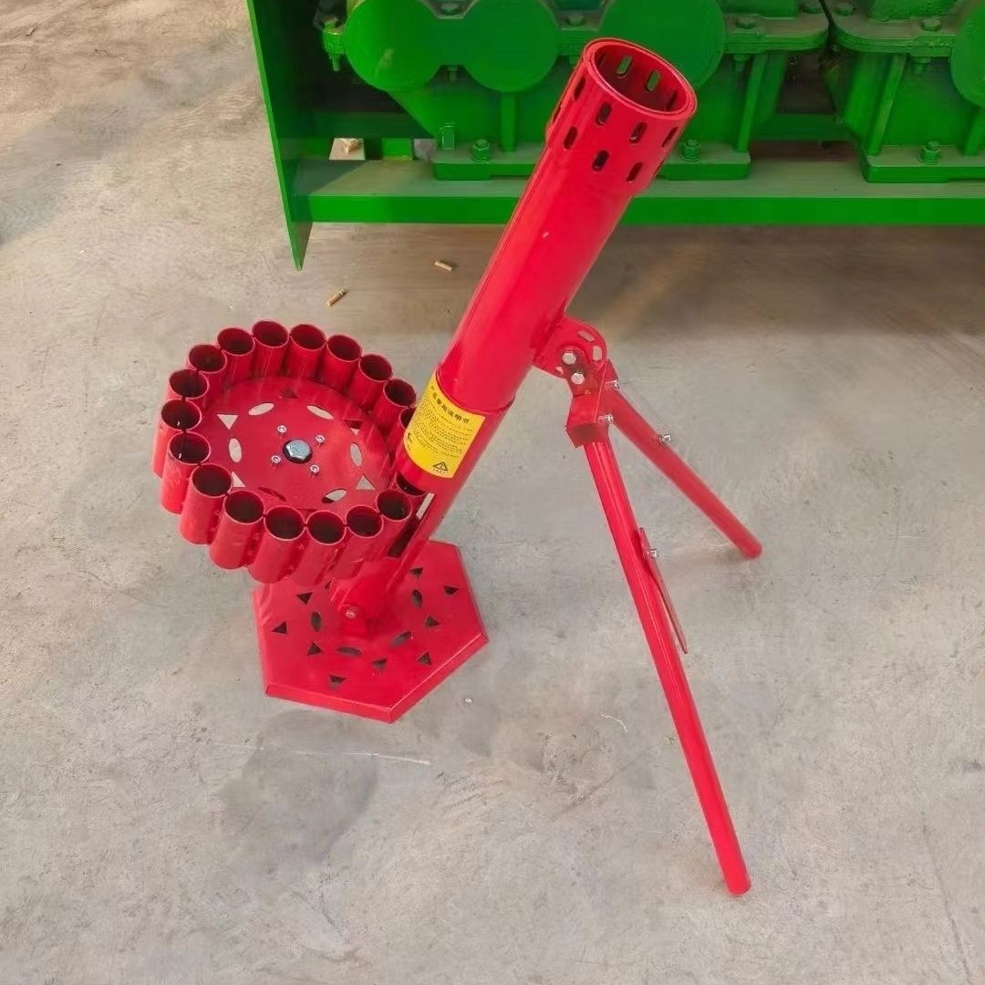 全新二踢脚迫击炮发射器支架炮架19连发自动旋转过年放炮仗神器