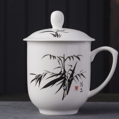 釉上彩骨瓷中式景德镇青茶杯