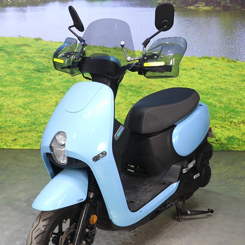 适用三阳蜂鸟125前挡风板CLBCU125手把挡风护手罩加高挡风玻璃改