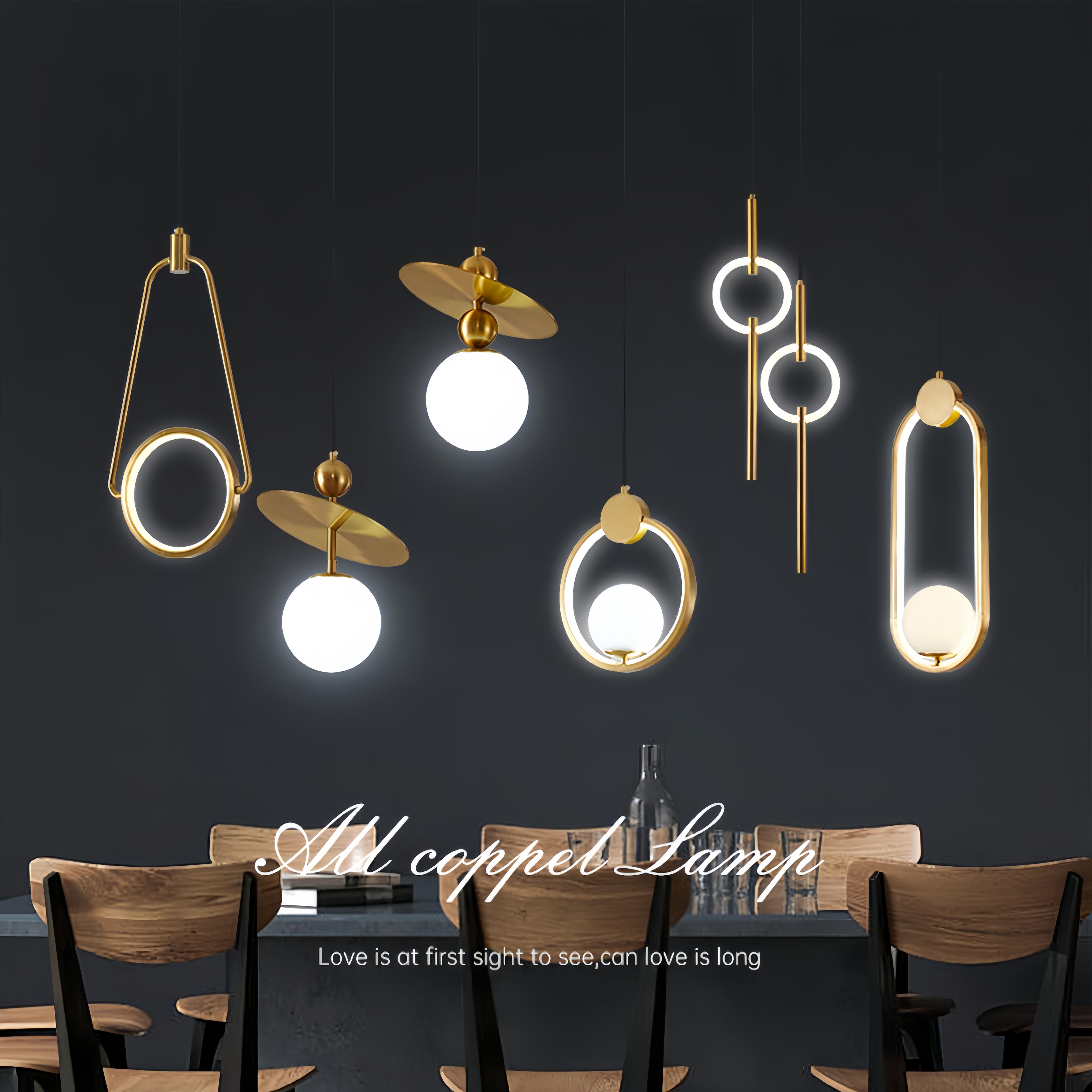 现代简约客厅背景墙吊线 线灯卧室灯床头吊灯圆球泡泡灯2025网红