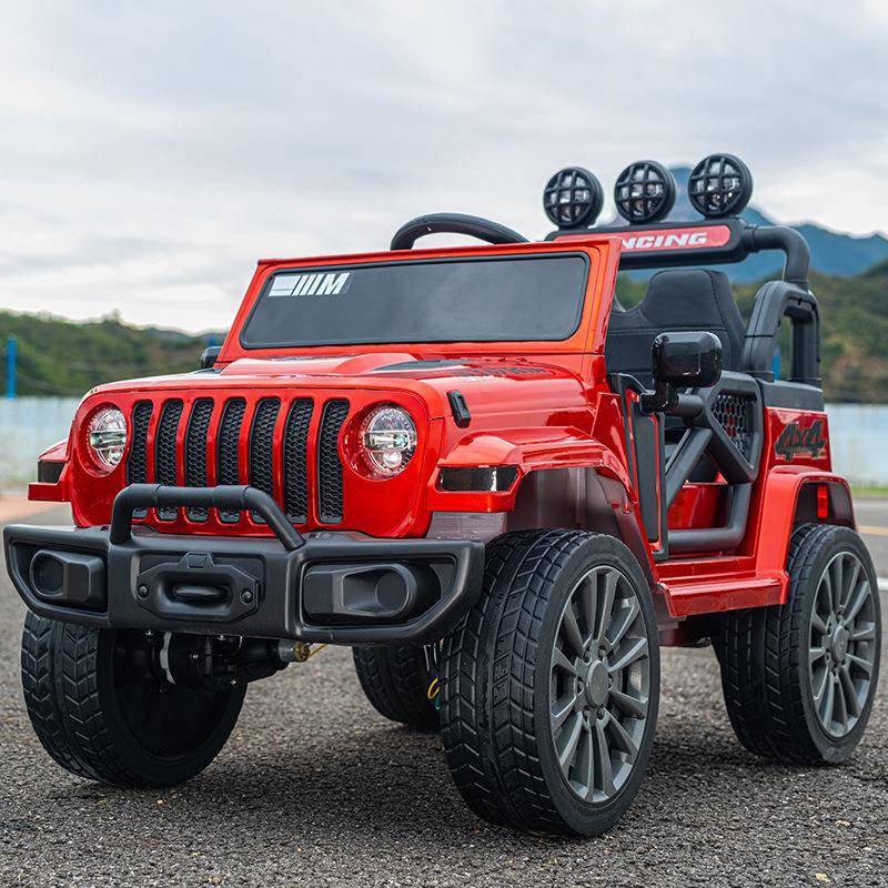 儿童玩具汽车牧马人四轮越野车可坐2到7岁宝宝可遥控车小孩充电车