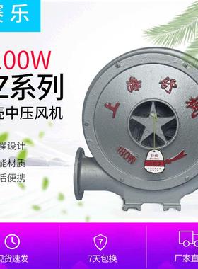 铝壳中压风机拱门风机1100w炉灶锅炉塑料冶炼工业离心风机