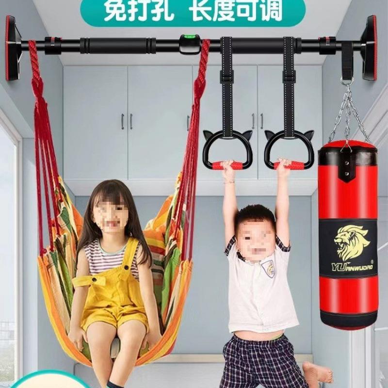 免打孔单杠家用室内引体向上儿童单杠家庭门上框健身器材吊杆吊环