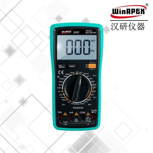 890D数字万用表电工仪器仪表万用表手持式真有效值平均值测量