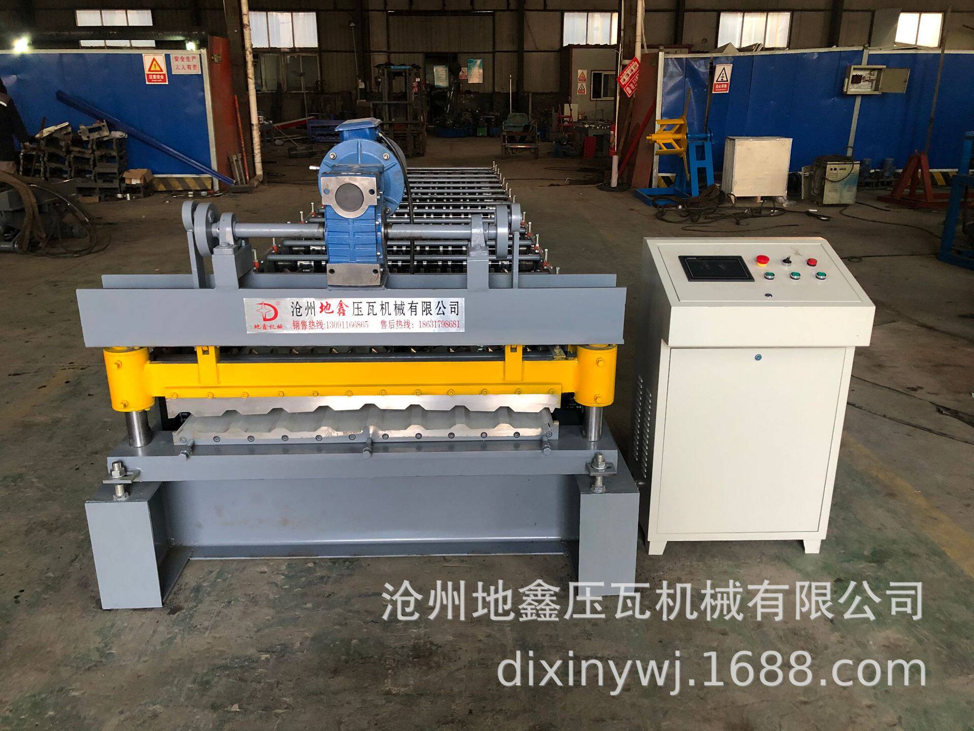 液压马达传动彩钢瓦楞板机器840900型双层压瓦机850小波纹机器