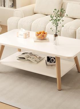 北欧茶几客厅出租屋2024新款茶桌小户型家用加高茶几餐桌一体两用