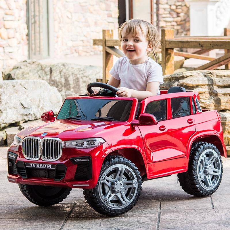 小嘎子儿童皮卡电动汽车儿童电动遥控小汽车电动四轮车可坐