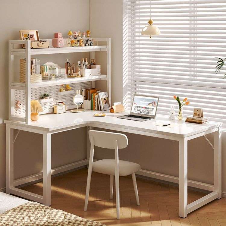 转角书桌l型电脑桌台式家用拐角书桌书架一体卧室女生桌子工作台