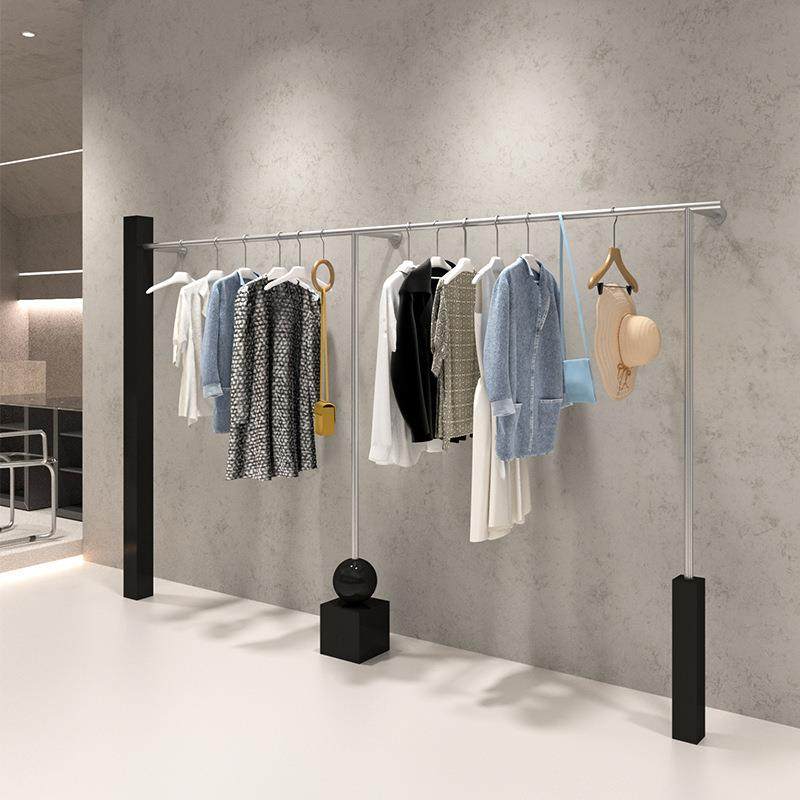 服装店展示架不锈钢黑色烤漆上墙架壁挂式男女装店货架挂衣杆架子,电子/电工,接线端子,淘宝优惠券,粉丝福利购,淘宝优惠卷