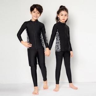 大童新款情侣潜水服女分体显瘦泳衣防晒浮潜服速干男士冲浪水母衣