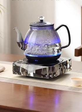 电陶炉茶炉加厚高硅玻璃煮茶器烧水泡茶家用煮茶壶触摸陶瓷电陶炉
