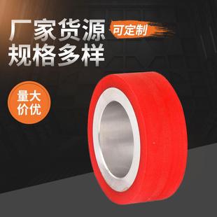 直销聚氨酯铁芯轮4*2工业脚轮搬运车叉车适用供应