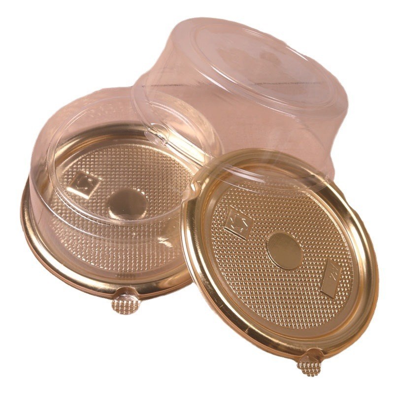 A1455加厚PET4寸儿童蛋糕盒烘B焙包装盒吸塑西点食品盒1200套/