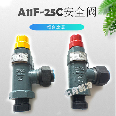 冰源A11F-25C微启安全阀氨氟制冷外螺纹弹簧直接载荷式安全阀DN20