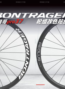 新款棒槌哥AEOLUS PRO 37轮组贴纸公路车碳刀圈轮圈防水emonda