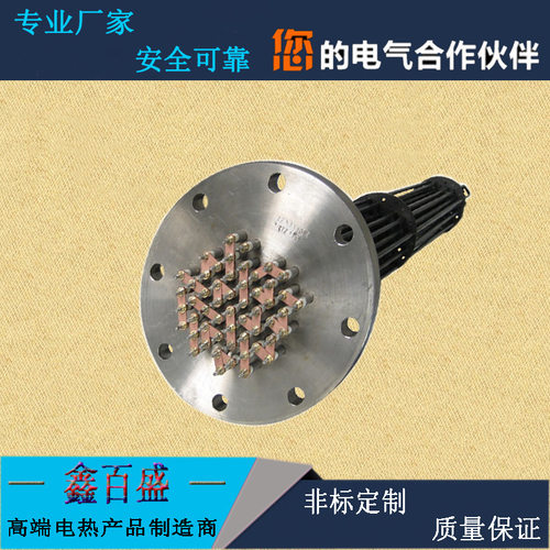 反应釜压力容器电热管 大型油桶 水箱加热管 法兰式不锈钢发热管