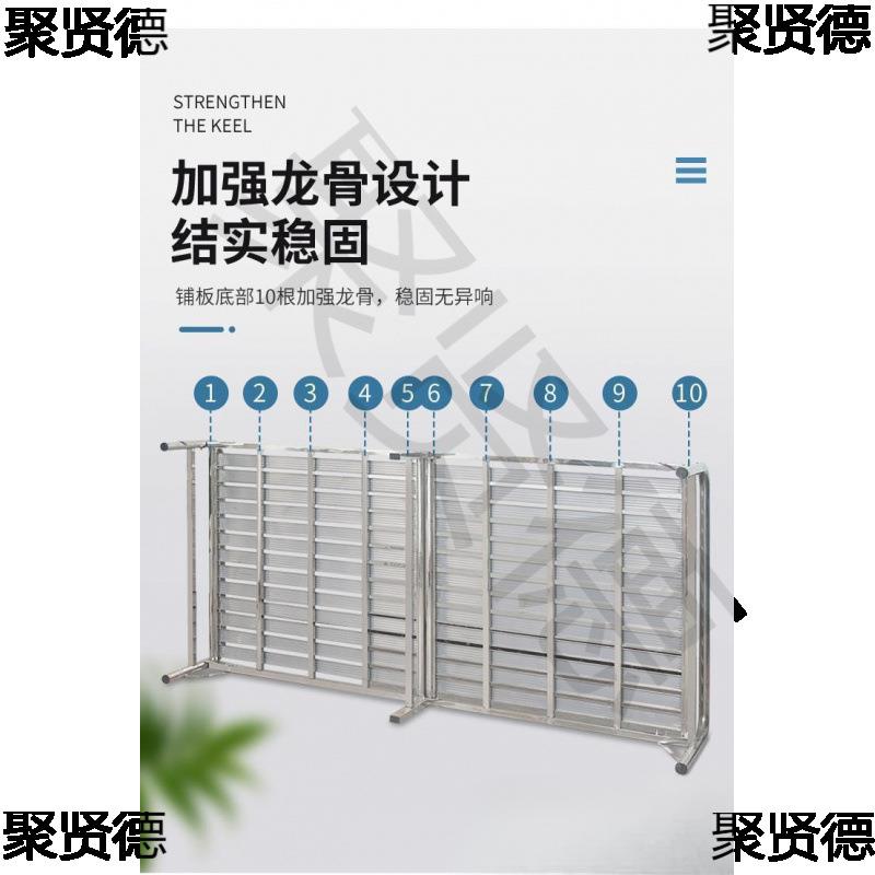 不锈钢折叠床家用出租办公室午休陪护单人双人床1.2米简易铁艺床