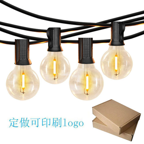 太阳能G40灯串E12头LED丝灯