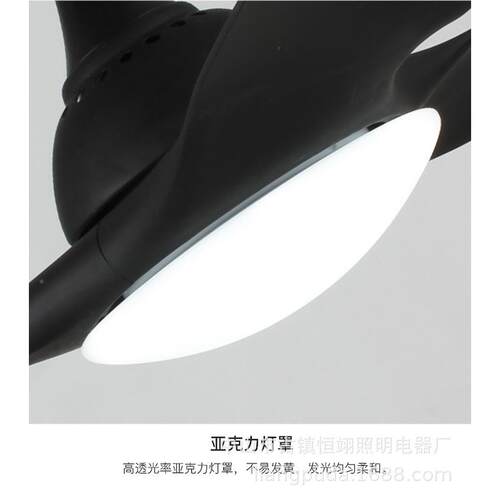 代简约风扇灯餐厅吊扇灯美风客无品牌/厅式大力电扇家用卧室带风