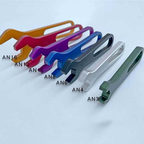 铝合金AN3AN4AN6AN8AN12AN16单头油管接头专用扳手7件套
